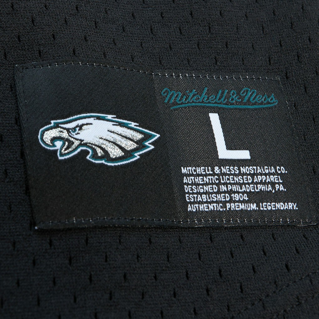 Mitchell & Ness Brian Dawkins Philadelphia Eagles Retired Player Name & Number Mesh Top Black