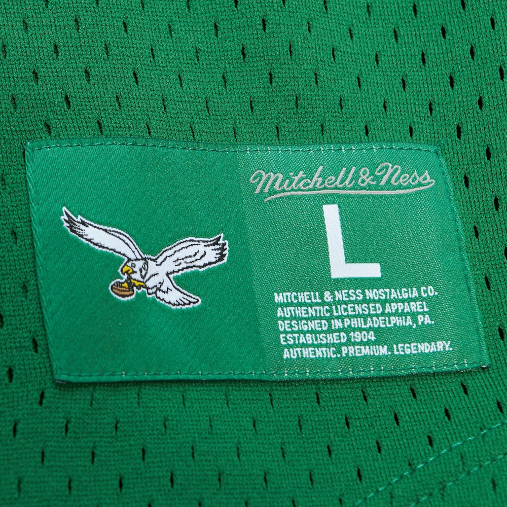 Mitchell & Ness Reggie White Philadelphia Eagles Retired Player Name & Number Mesh Top Kelly Green
