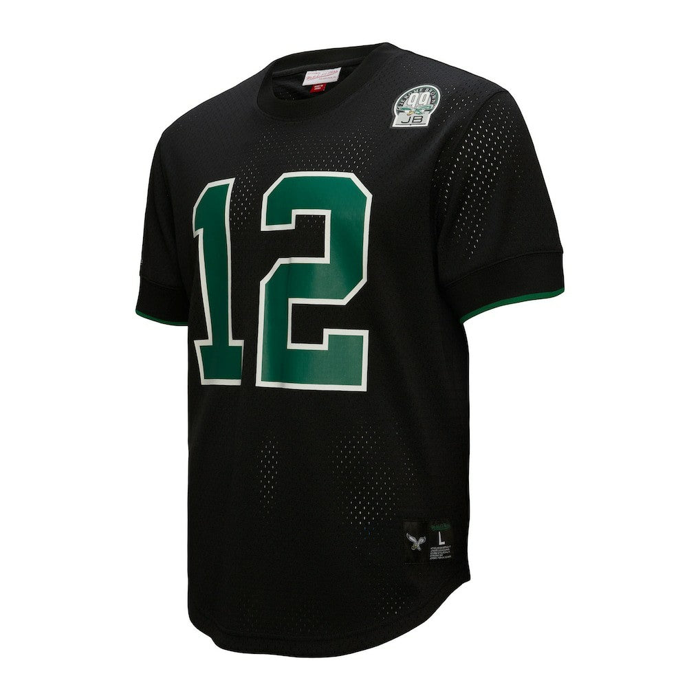 Mitchell & Ness Randall Cunningham Philadelphia Eagles Retired Player Name & Number Mesh Top Black