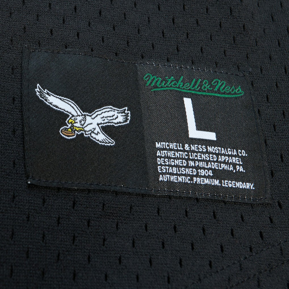 Mitchell & Ness Randall Cunningham Philadelphia Eagles Retired Player Name & Number Mesh Top Black