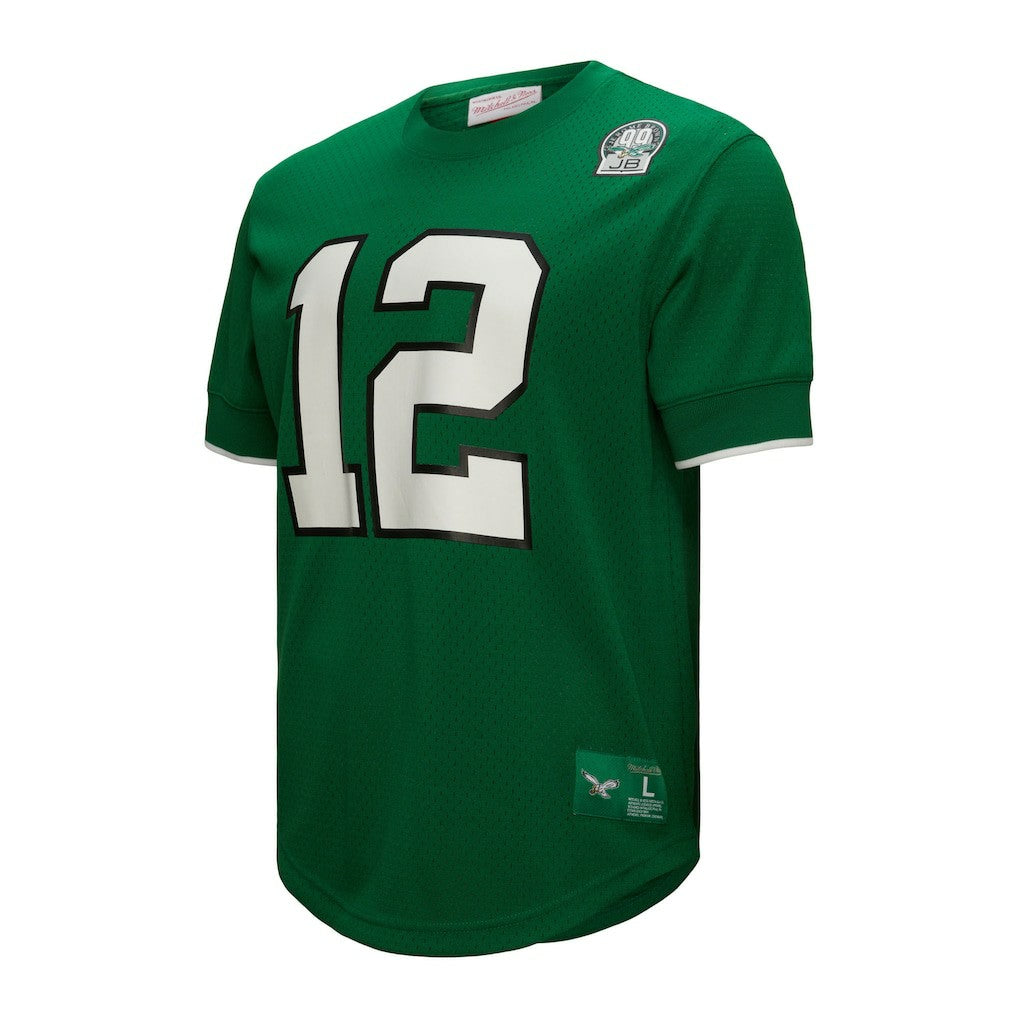 Mitchell & Ness Randall Cunningham Philadelphia Eagles Retired Player Name & Number Mesh Top Kelly Green
