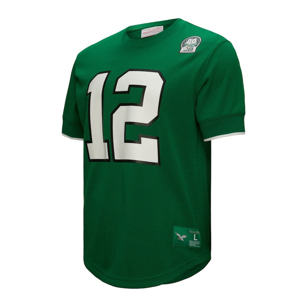 Mitchell & Ness Randall Cunningham Philadelphia Eagles Retired Player Name & Number Mesh Top Kelly Green