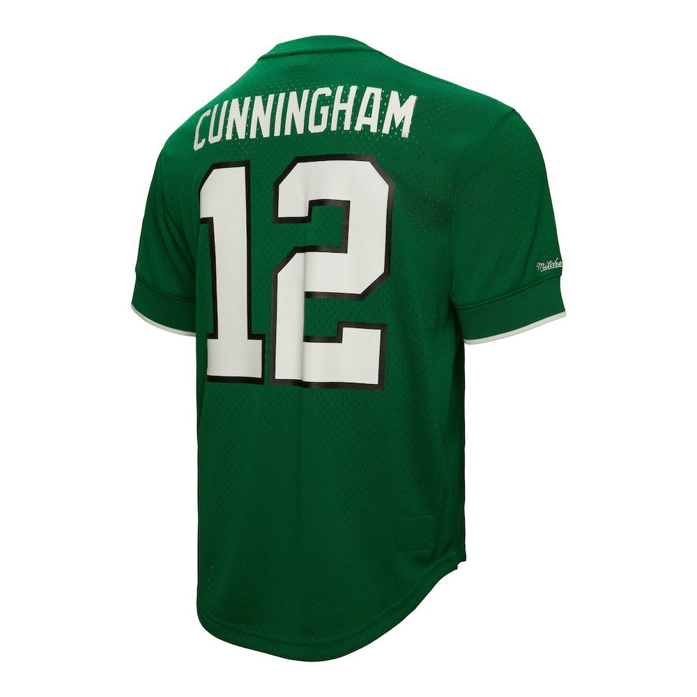 Mitchell & Ness Randall Cunningham Philadelphia Eagles Retired Player Name & Number Mesh Top Kelly Green