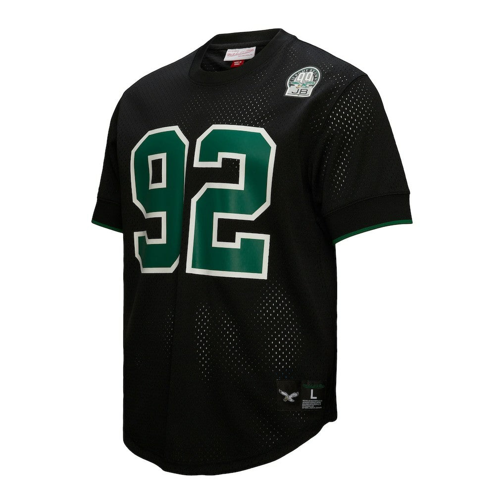 Mitchell & Ness Reggie White Philadelphia Eagles Retired Player Name & Number Mesh Top Black