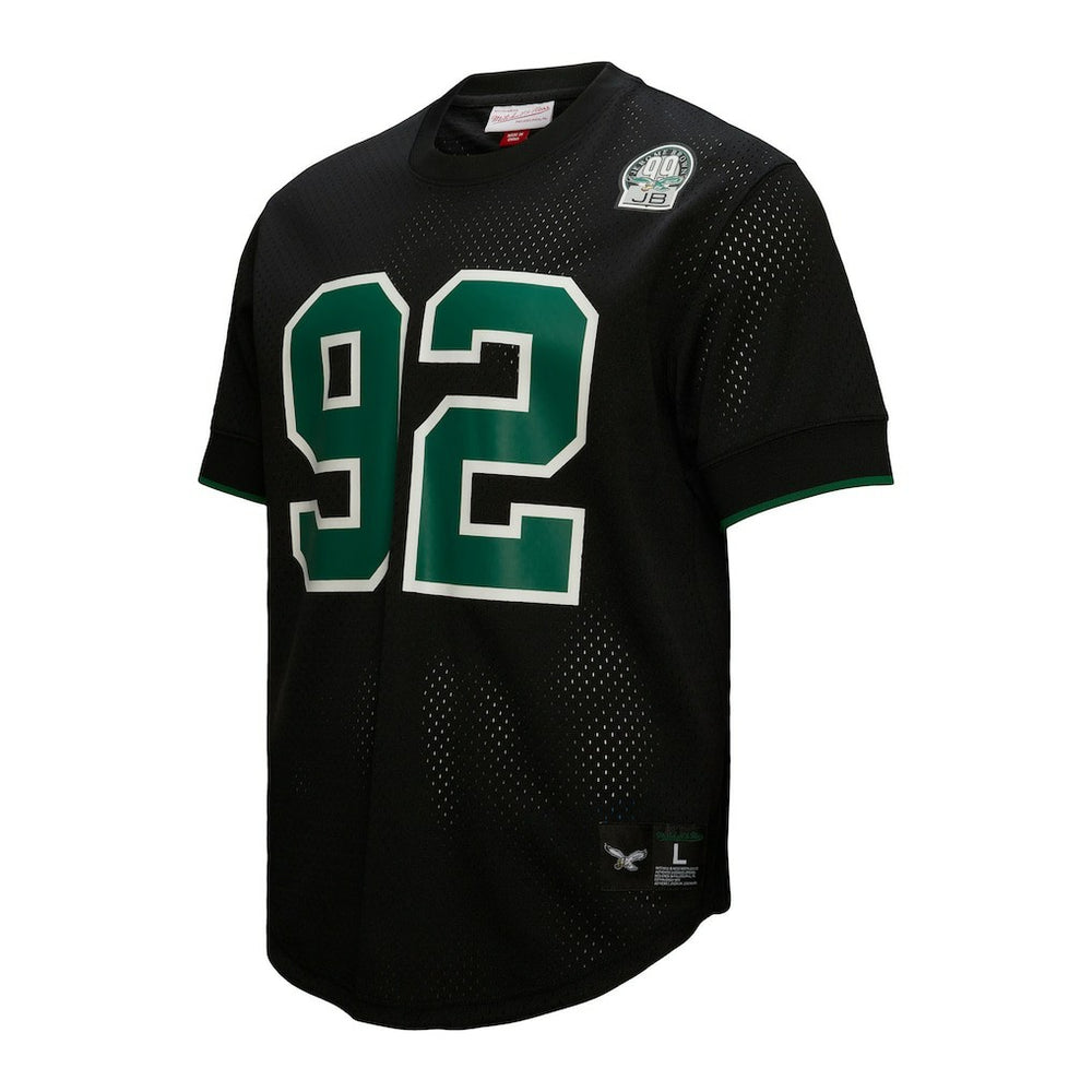 Mitchell & Ness Reggie White Philadelphia Eagles Retired Player Name & Number Mesh Top Black
