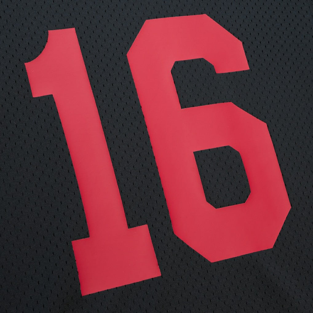 Mitchell & Ness Joe Montana San Francisco 49ers Retired Player Name & Number Mesh Top Black