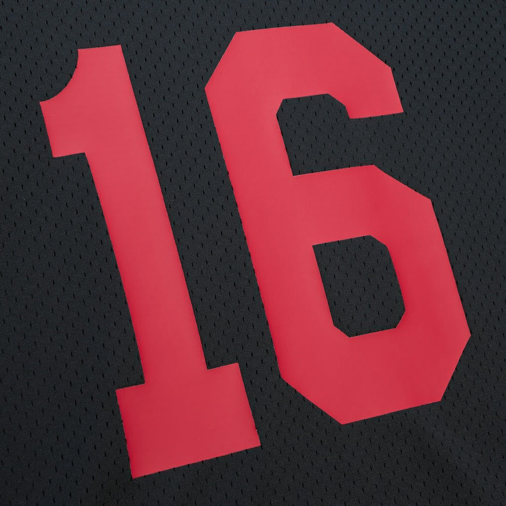 Mitchell & Ness Joe Montana San Francisco 49ers Retired Player Name & Number Mesh Top Black