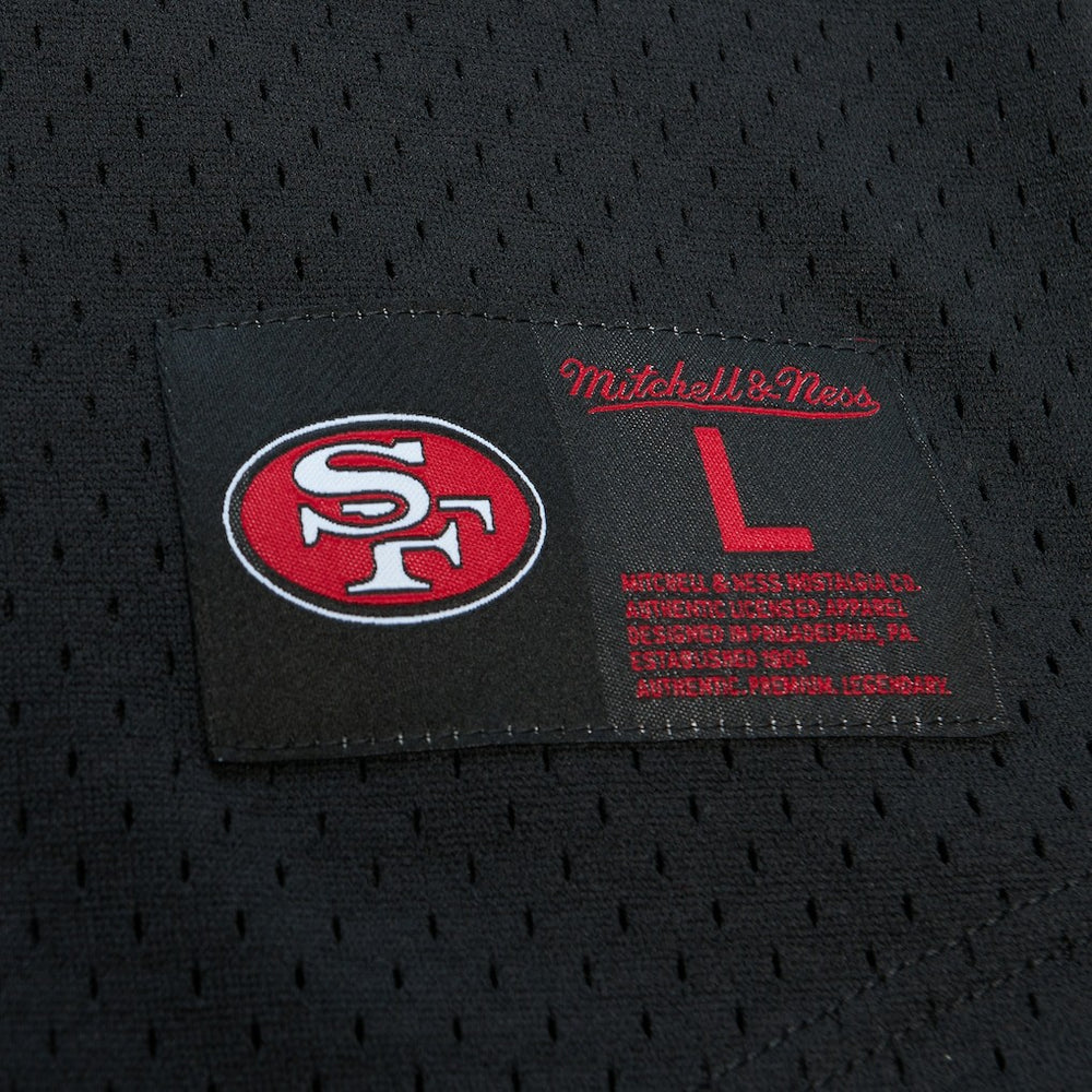 Mitchell & Ness Joe Montana San Francisco 49ers Retired Player Name & Number Mesh Top Black