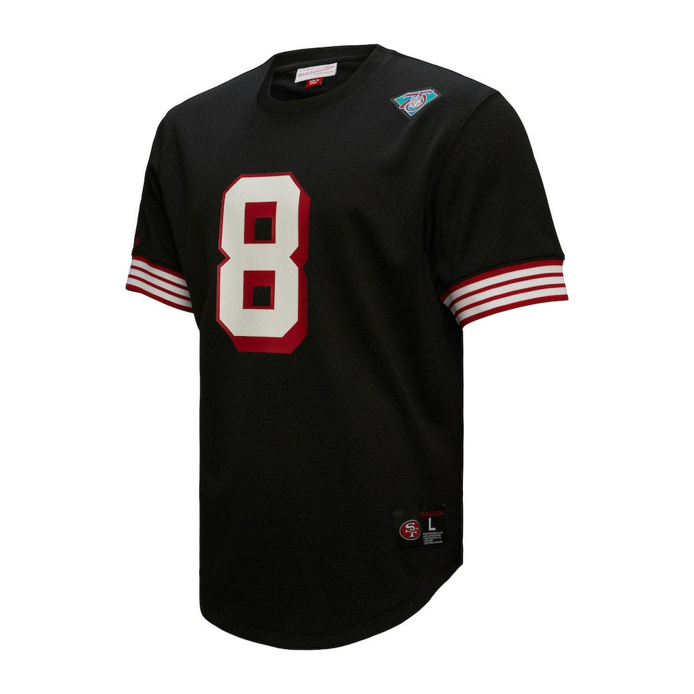 Mitchell & Ness Steve Young San Francisco 49ers Retired Player Name & Number Mesh Top Black