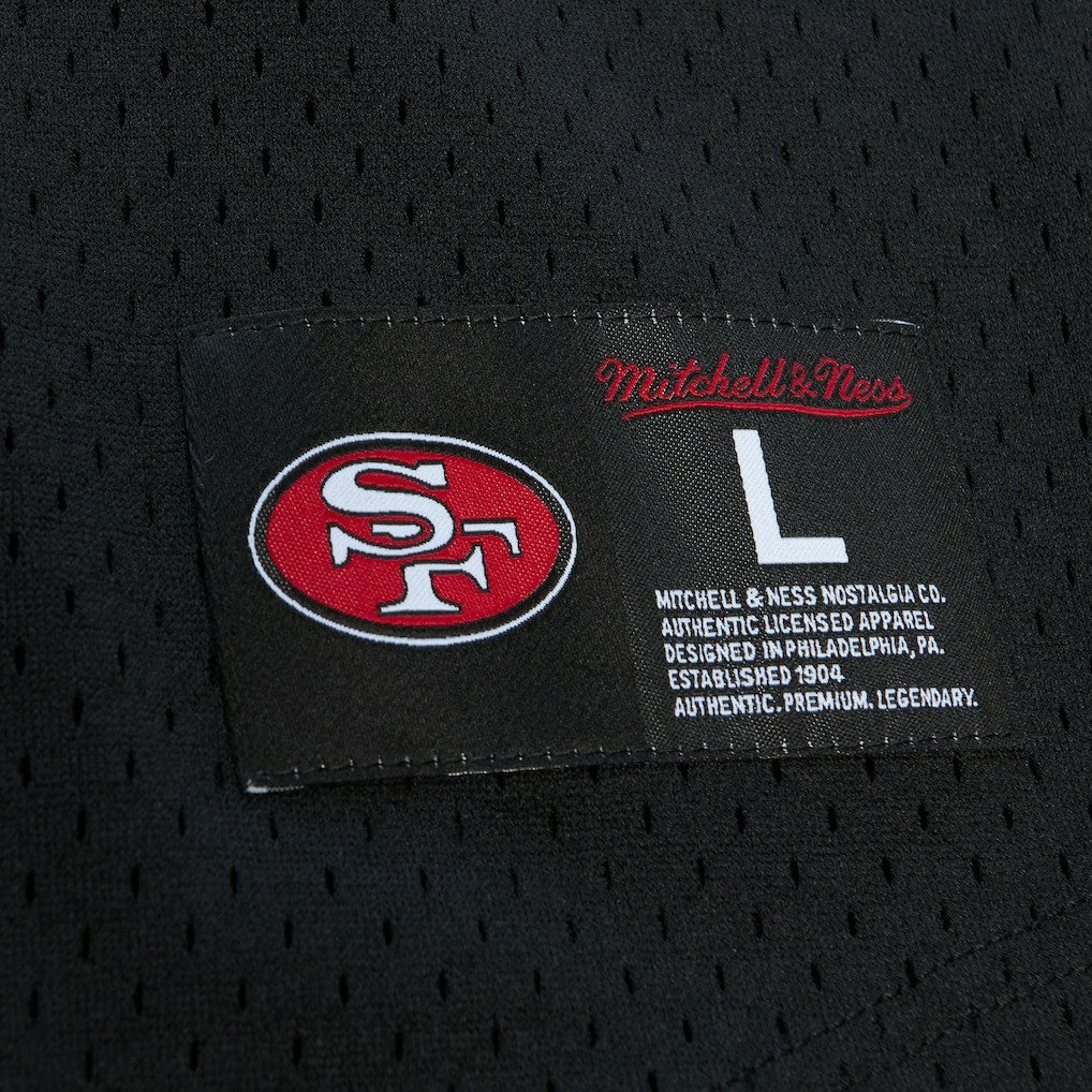 Mitchell & Ness Steve Young San Francisco 49ers Retired Player Name & Number Mesh Top Black
