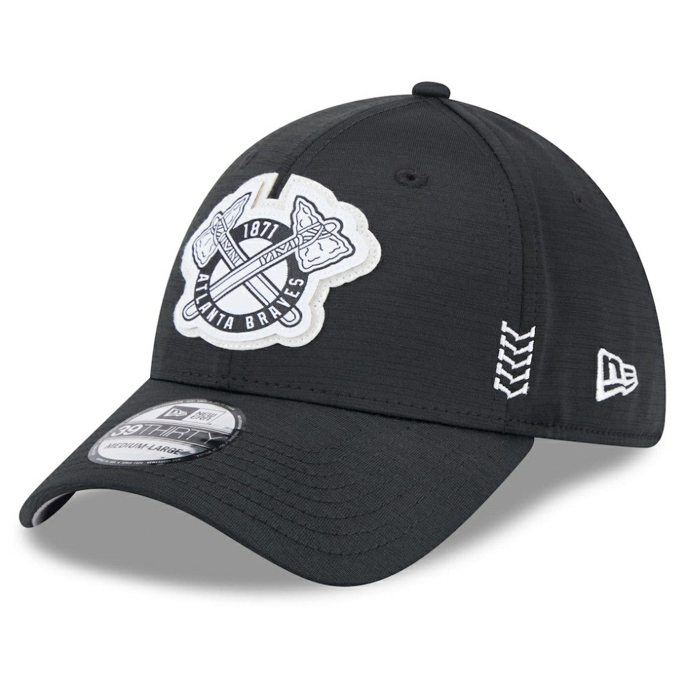 Atlanta Braves New Era 2024 Clubhouse 39THIRTY Flex Hat - Black - New Era on Sale