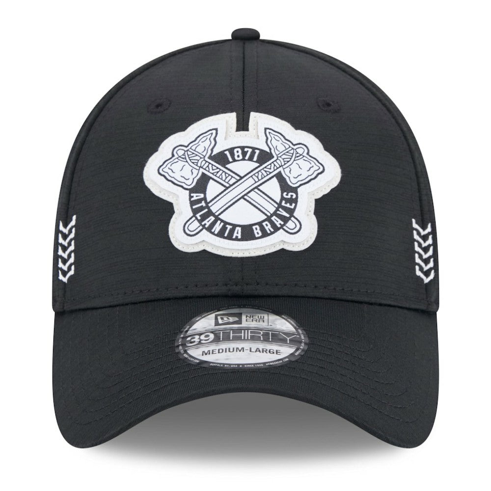 Atlanta Braves New Era 2024 Clubhouse 39THIRTY Flex Hat - Black - New Era on Sale