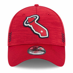 Los Angeles Angels New Era 2024 Clubhouse 39THIRTY Flex Hat - Red - New Era on Sale