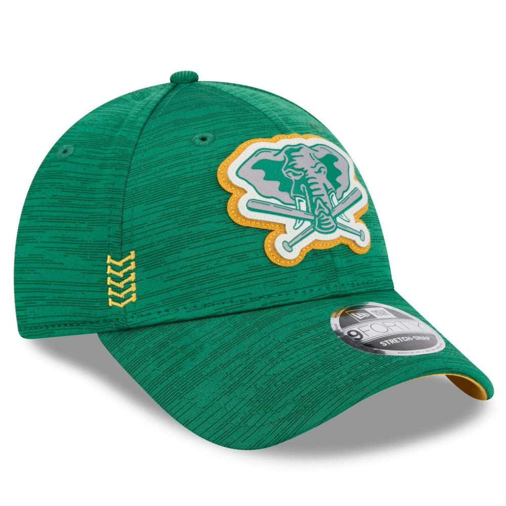 Athletics New Era 2024 Clubhouse 9FORTY Adjustable Hat - Green - New Era Online