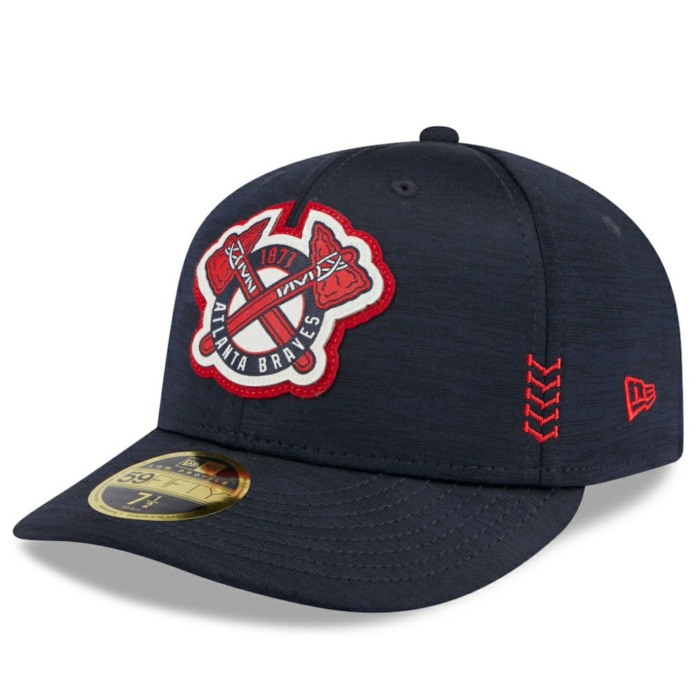 Atlanta Braves New Era 2024 Clubhouse Low Profile 59FIFTY Fitted Hat - Navy - New Era Online