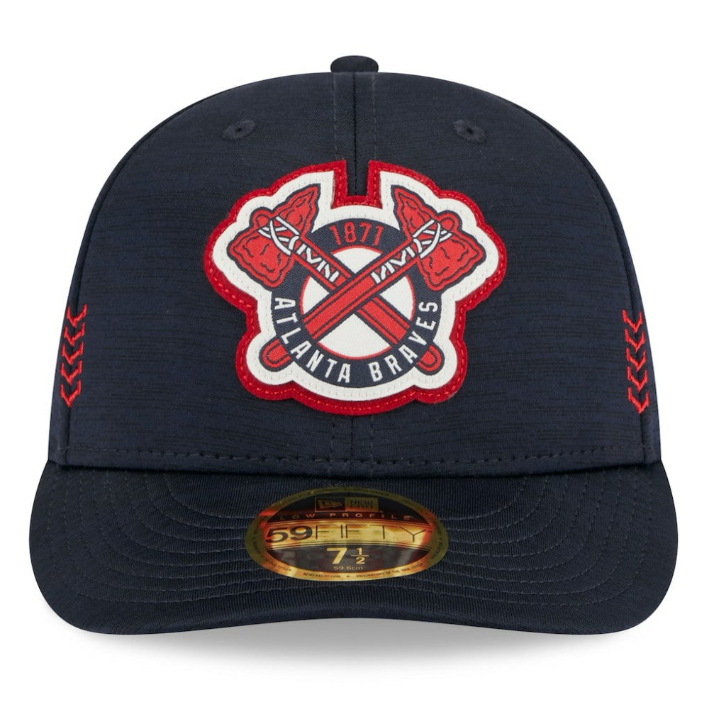 Atlanta Braves New Era 2024 Clubhouse Low Profile 59FIFTY Fitted Hat - Navy - New Era Online