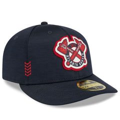 Atlanta Braves New Era 2024 Clubhouse Low Profile 59FIFTY Fitted Hat - Navy - New Era Online