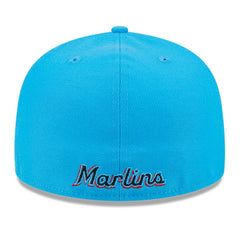 Miami Marlins New Era Gameday Sideswipe 59FIFTY Fitted Hat - Black/Blue - New Era Online
