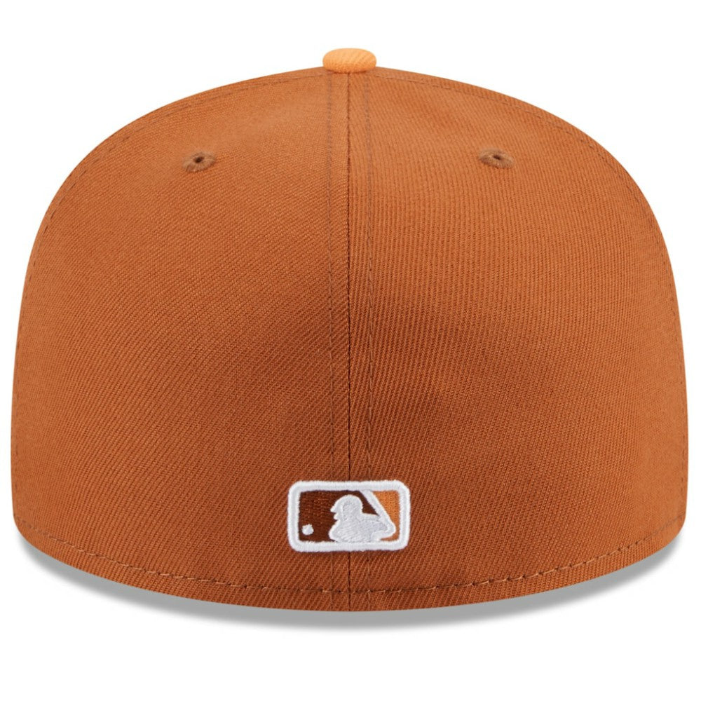 Chicago Cubs New Era Spring Color Basic Two-Tone 59FIFTY Fitted Hat - Brown/Orange - New Era Online