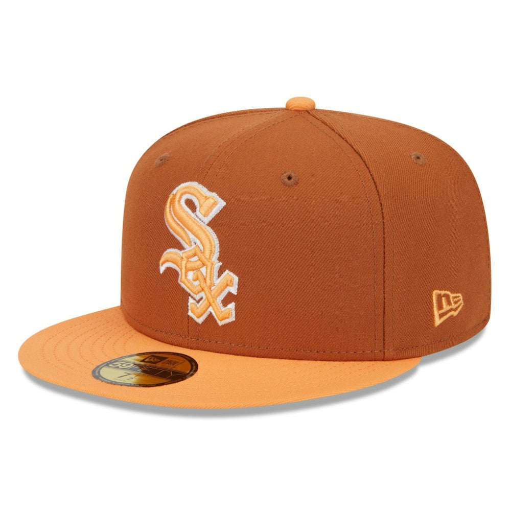 Chicago White Sox New Era Spring Color Basic Two-Tone 59FIFTY Fitted Hat - Brown/Orange - New Era on Sale