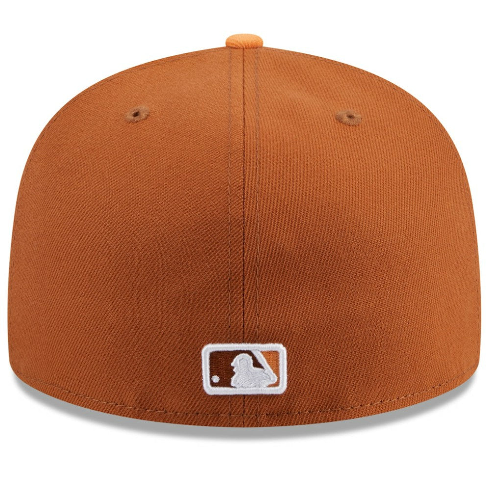 Cincinnati Reds New Era Spring Color Basic Two-Tone 59FIFTY Fitted Hat - Brown/Orange - New Era Lifestyle