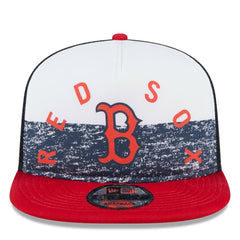 Boston Red Sox New Era Team Foam Front A-Frame Trucker 9FIFTY Snapback Hat - White/Red - New Era Lifestyle