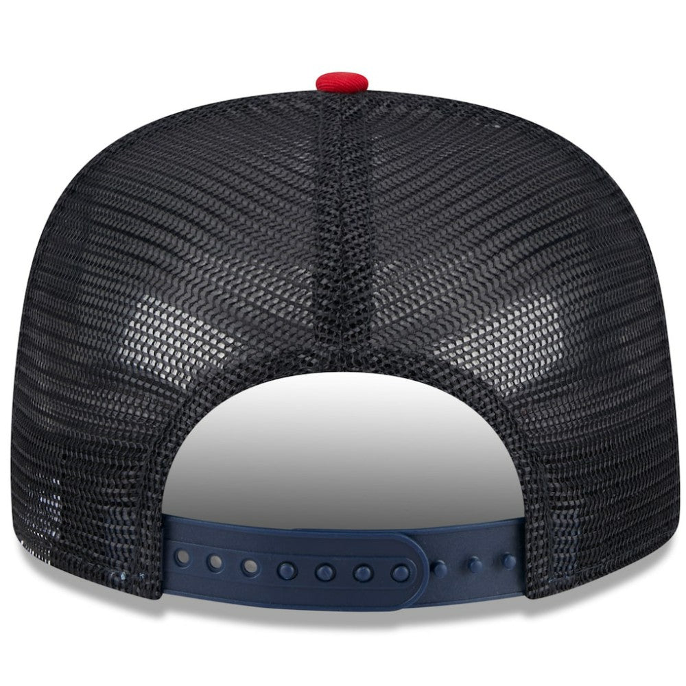 Boston Red Sox New Era Team Foam Front A-Frame Trucker 9FIFTY Snapback Hat - White/Red - New Era Lifestyle