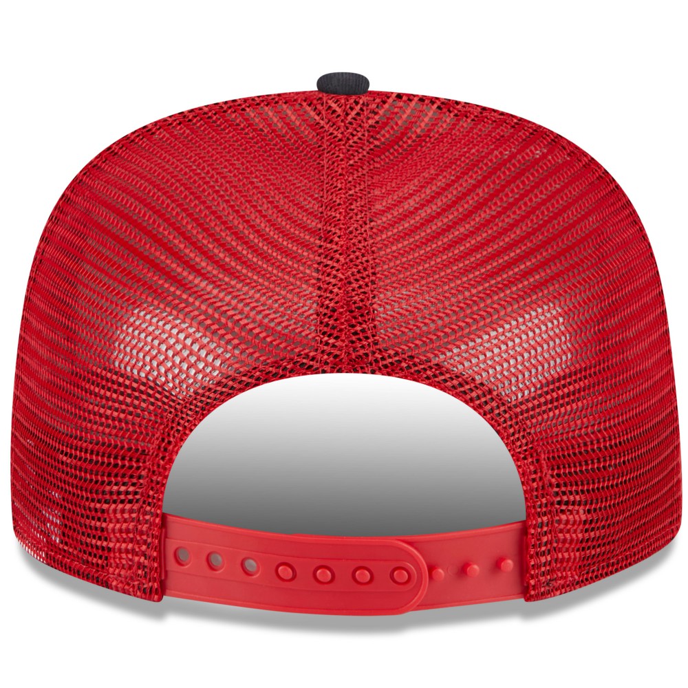 Los Angeles Angels New Era Team Foam Front A-Frame Trucker 9FIFTY Snapback Hat - White/Red - New Era on Sale