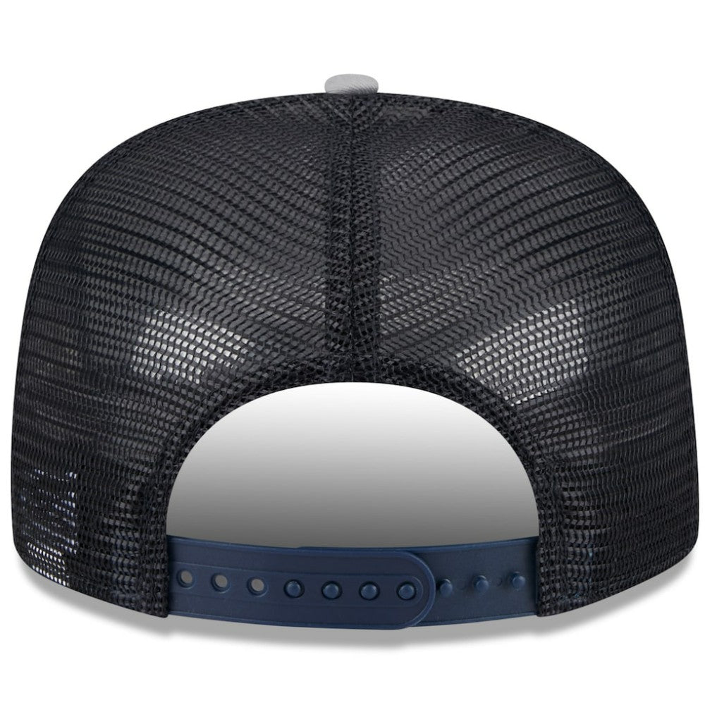 New York Yankees New Era Team Foam Front A-Frame Trucker 9FIFTY Snapback Hat - White/Gray - New Era Online