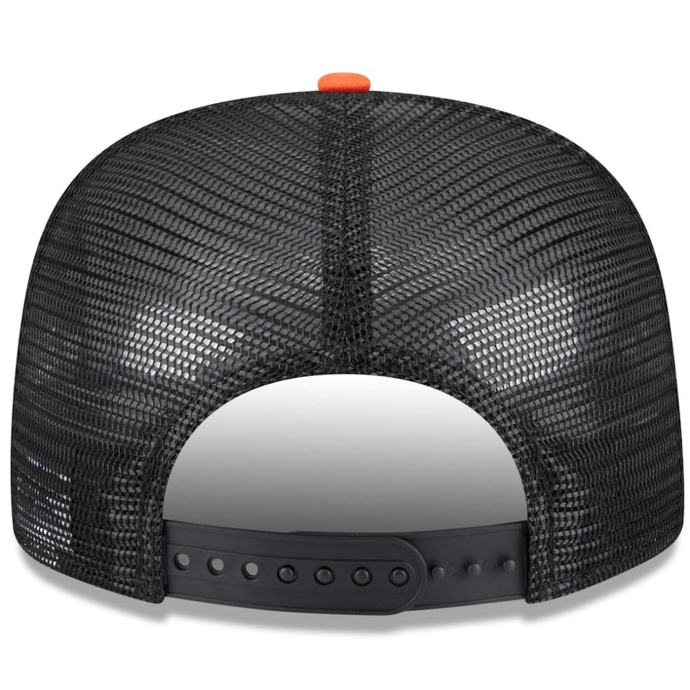 San Francisco Giants New Era Team Foam Front A-Frame Trucker 9FIFTY Snapback Hat - White/Orange - New Era on Sale