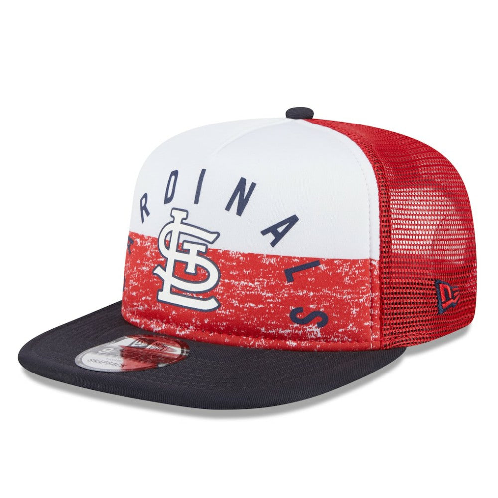 St. Louis Cardinals New Era Team Foam Front A-Frame Trucker 9FIFTY Snapback Hat - White/Red - New Era Lifestyle