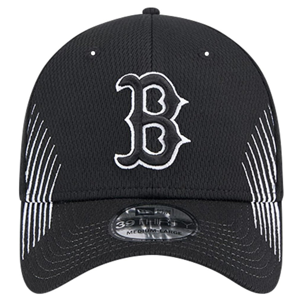 Boston Red Sox New Era Active Dash Mark 39THIRTY Flex Hat - Black - New Era Lifestyle
