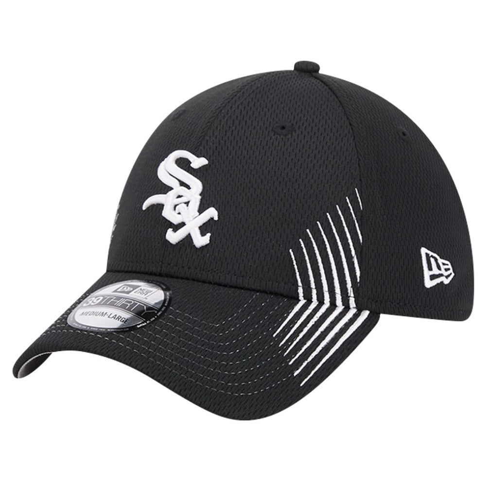 Chicago White Sox New Era Active Dash Mark 39THIRTY Flex Hat - Black - New Era Lifestyle