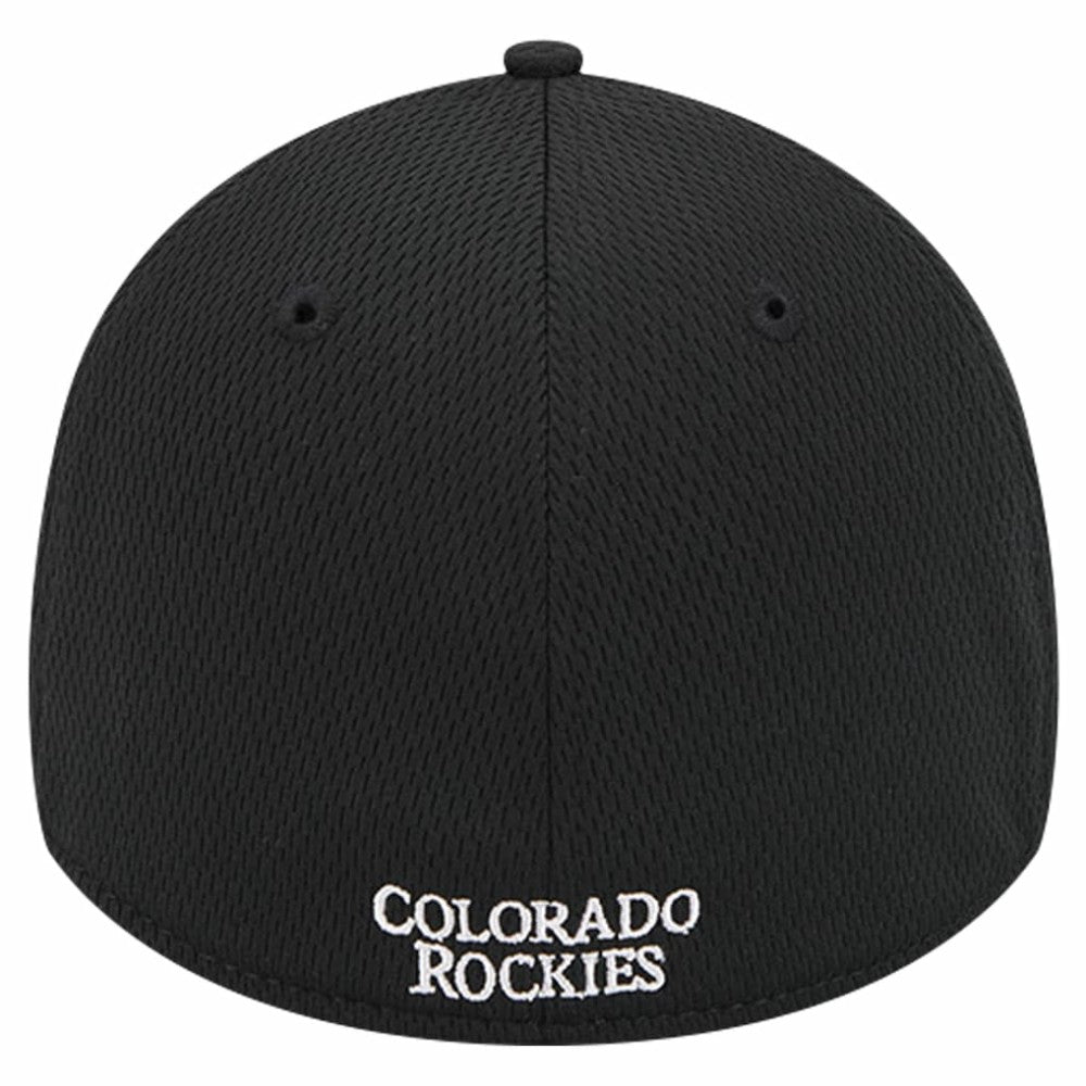 Colorado Rockies New Era Active Dash Mark 39THIRTY Flex Hat - Black - New Era Lifestyle