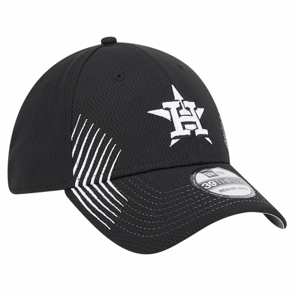 Houston Astros New Era Active Dash Mark 39THIRTY Flex Hat - Black - New Era Lifestyle