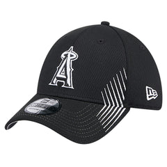 Los Angeles Angels New Era Active Dash Mark 39THIRTY Flex Hat - Black - New Era Sale