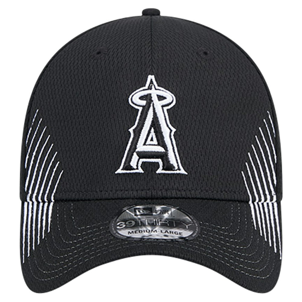 Los Angeles Angels New Era Active Dash Mark 39THIRTY Flex Hat - Black - New Era Sale