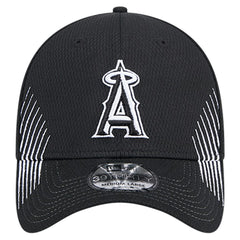 Los Angeles Angels New Era Active Dash Mark 39THIRTY Flex Hat - Black - New Era Sale