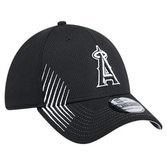 Los Angeles Angels New Era Active Dash Mark 39THIRTY Flex Hat - Black - New Era Sale