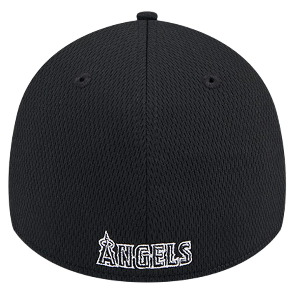 Los Angeles Angels New Era Active Dash Mark 39THIRTY Flex Hat - Black - New Era Sale