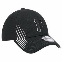 Pittsburgh Pirates New Era Active Dash Mark 39THIRTY Flex Hat - Black - New Era Discount