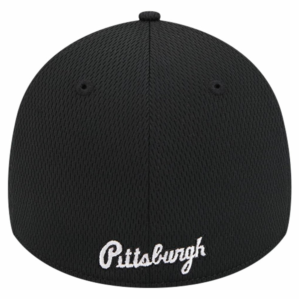Pittsburgh Pirates New Era Active Dash Mark 39THIRTY Flex Hat - Black - New Era Discount
