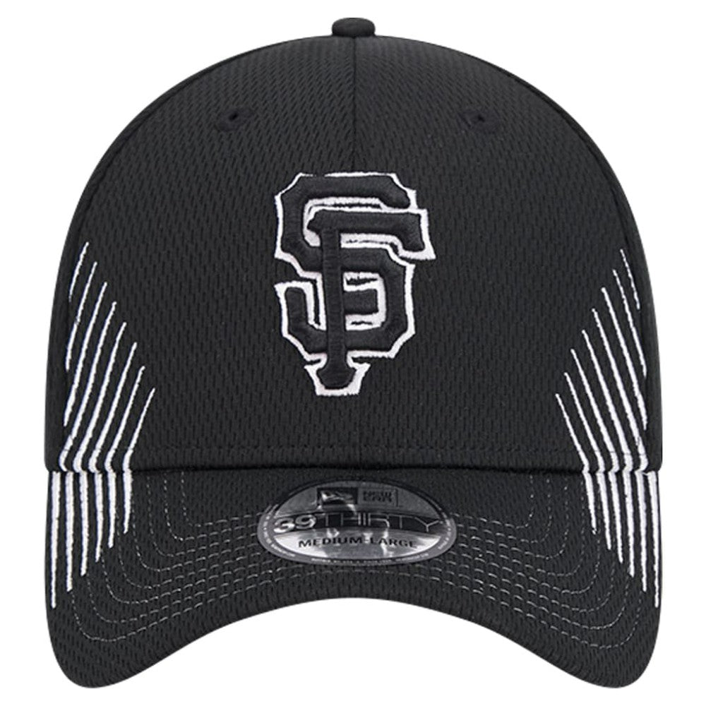 San Francisco Giants New Era Active Dash Mark 39THIRTY Flex Hat - Black - New Era on Sale