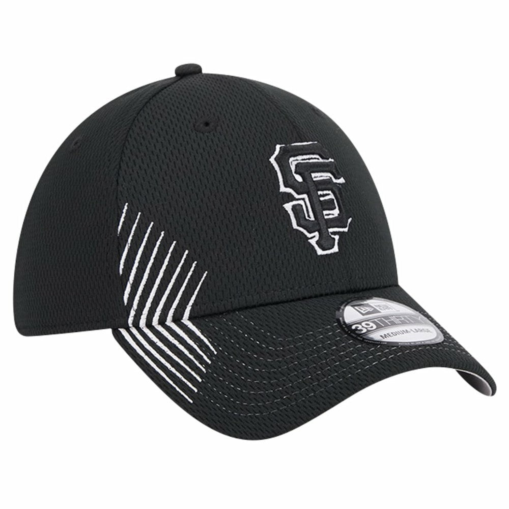 San Francisco Giants New Era Active Dash Mark 39THIRTY Flex Hat - Black - New Era on Sale