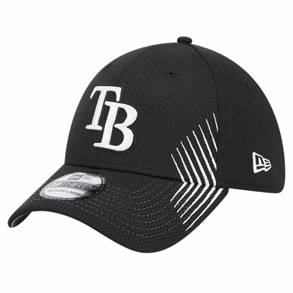 Tampa Bay Rays New Era Active Dash Mark 39THIRTY Flex Hat - Black - New Era Online