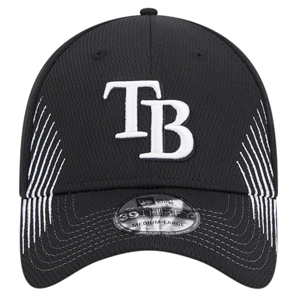 Tampa Bay Rays New Era Active Dash Mark 39THIRTY Flex Hat - Black - New Era Online