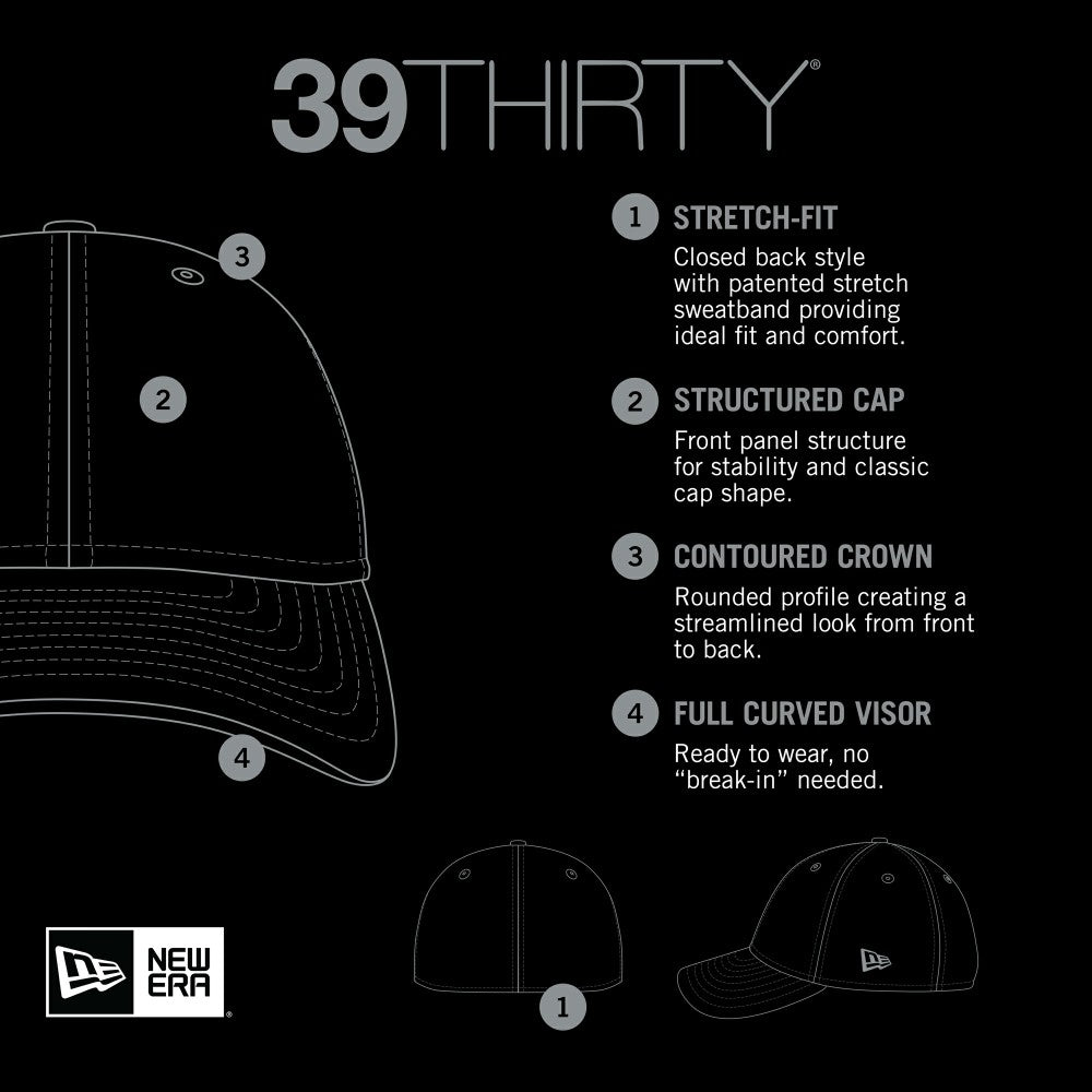 Miami Marlins New Era Neo 39THIRTY Flex Hat - Black - New Era Lifestyle