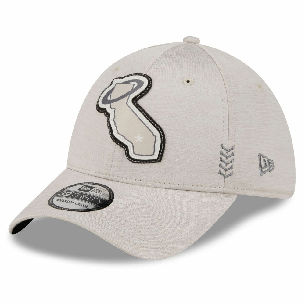 Los Angeles Angels New Era 2024 Clubhouse 39THIRTY Flex Hat - Cream - New Era Online