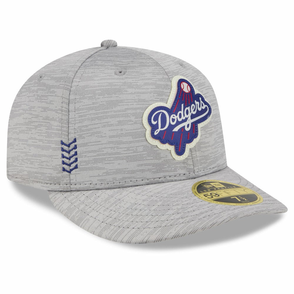 Los Angeles Dodgers New Era 2024 Clubhouse Low Profile 59FIFTY Fitted Hat - Gray - New Era Lifestyle