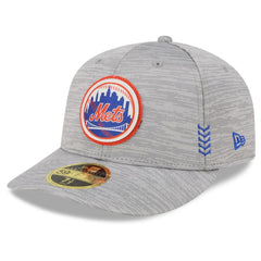 New York Mets New Era 2024 Clubhouse Low Profile 59FIFTY Fitted Hat - Gray - New Era Online